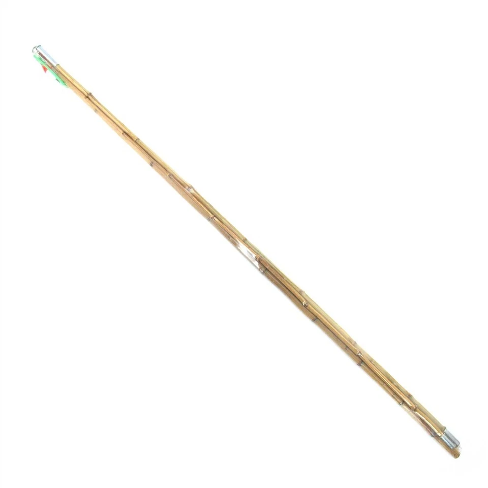 BambooMN Bamboo Vintage Cane Fishing Pole with Bobber, Hook, Line and Sinker - Image 1 of 1
