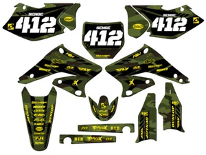 2004-2006 RMZ 250 APACHE Green Senge Graphics Kit Compatible with Suzuki - Picture 1 of 10