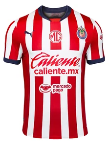 TRIKOT PUMA CHIVAS DEL GUADALAJARA HOME HERREN FUSSBALL ROT WEISS 2025 - Bild 1 von 7