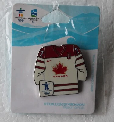 Hockey jersey Canada Authentic 2010 Vancouver Olympic pin button pack New - Image 1 of 2