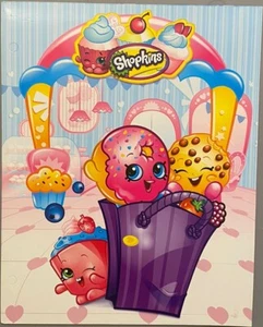 SHOPKINS SPK School 3-Ring Binder File Portfolio Folders w/ Pockets 12" x 9” New - Picture 1 of 3