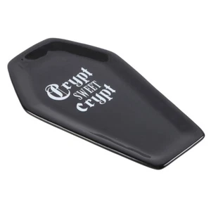 Crypt Sweet Crypt Coffin Shaped Ceramic Trinket Dish Tray FREE TRACKED DELIVERY - Picture 1 of 4