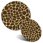 Mouse Mat & Coaster Set - Giraffe Pattern Wild Zoo Animal  #14486