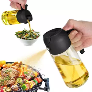 16Oz Olive Oil Dispenser Bottle for Kitchen - 2 in 1 Oil Dispenser and Oil Spray - Picture 1 of 12