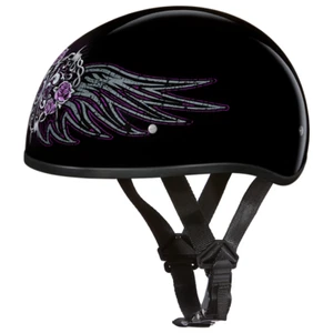 Daytona D6-BWH-2XL Helmets Skull Cap Barbed Heart with Wings - Size 2XL - Picture 1 of 6