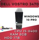 Dell Vostro 3470 Sff / Cpu I5-8400 2.80Ghz / Ram 8Gb / Hdd 1Tb/W10 Pro