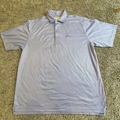 Camisa Polo Donald Ross Adulto Grande Púrpura Golfista Aire Libre Informal Para Hombres Foto 1 de 4