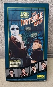 Vintage The Invisible Man (VHS, 1987) Claude Rains, Gloria Stewart Horror Movie - Picture 1 of 6