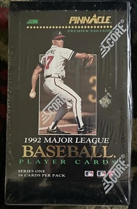 1992 Score Pinnacle Series 1 Factory Sealed Wax Box 36 Packs Ramirez Thome RC - Picture 1 of 3