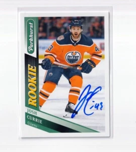 JOSH CURRIE autographed SIGNED '19/20 EDMONTON OILERS "Parkhurst" rookie card - Picture 1 of 1