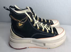 Converse Chuck Taylor Run Star Legacy CX Black Valentine's Platform Sz 9W 7.5M - Picture 1 of 8