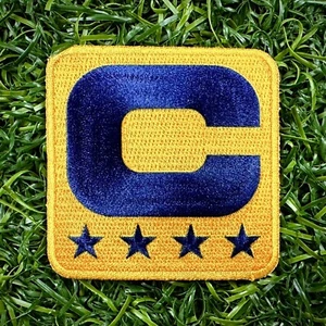NFL Authentic Game Issued Captain Patch Yellow Five Star Los Angeles Chargers - Picture 1 of 1