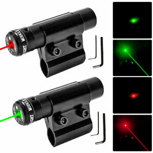Tactical Red Green Dot Rifle Air Gun Laser Sight Scope W/Bracket Mount Hunting