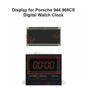 Display for Porsche 944 / 968 CS Digital Watch Clock Unit - Picture 1 of 6