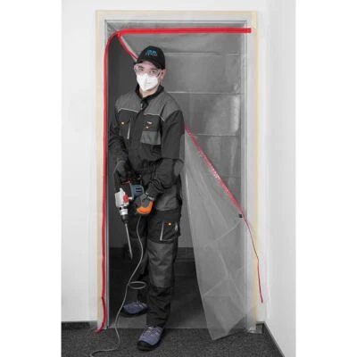 GRUPA TOPEX Tenda para Polvere con Cerniera laterale per ristrutturazioni cantieri edilizia