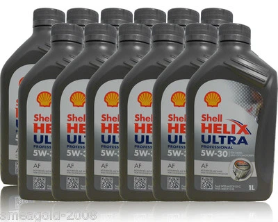 Shell Helix Ultra Professional AF 5W30 12x1 Liter Motoröl Ford ACEA A5/B5 Jaguar - Bild 1 von 3