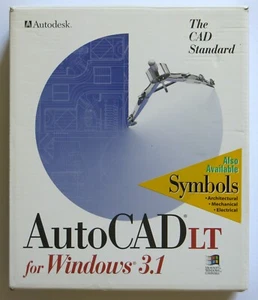 👀AutoCAD LT Release 2 for Windows 3.1, 1.44MB Disks & User's Guide, TESTED✅🆗 - Photo 1/4