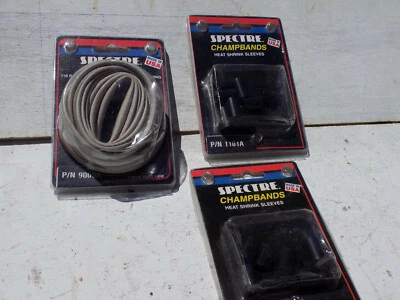 Vintage NIP Spectre Champbands (2) & Fyrebraid Sleeving ( 7-8mm plug wire) - Image 1 of 4