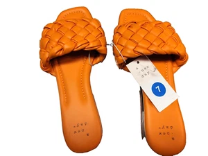 Sandalias de mujer A New Day naranja espuma viscoelástica - Imagen 1 de 3