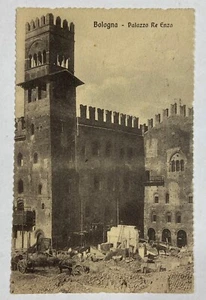 Cartolina Bologna - Palazzo Re Enzo. Viaggiata. - Imagen 1 de 2