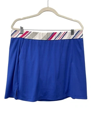 Falda corta de golf Izod talla XL cintura elástica azul tenis ropa deportiva rendimiento Foto 1 de 4