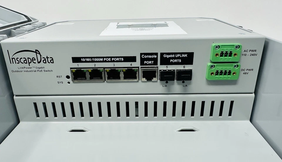 Outdoor IP68 Rugged Managed Gigabit PoE Switch 4-Port, LinkPower LPS3400ATMP-T1 - Image 1 of 4