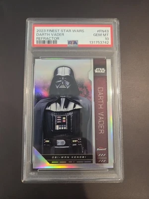 2023 Finest Star Wars #FN43 Darth Vader REFRACTOR PSA 10 - Image 1 of 2