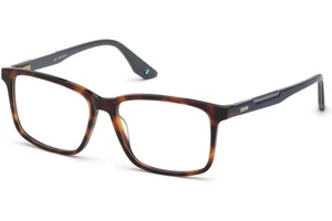 BMW BW5007 053 Havana/ Blue Square Plastic Optical Eyeglasses Frame 55-15-145 - Picture 1 of 1