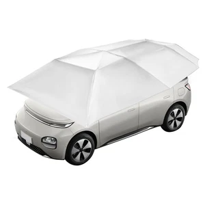 Cubierta de toldo plegable semiautomática para cochera extraíble para paraguas de coche - Imagen 1 de 18
