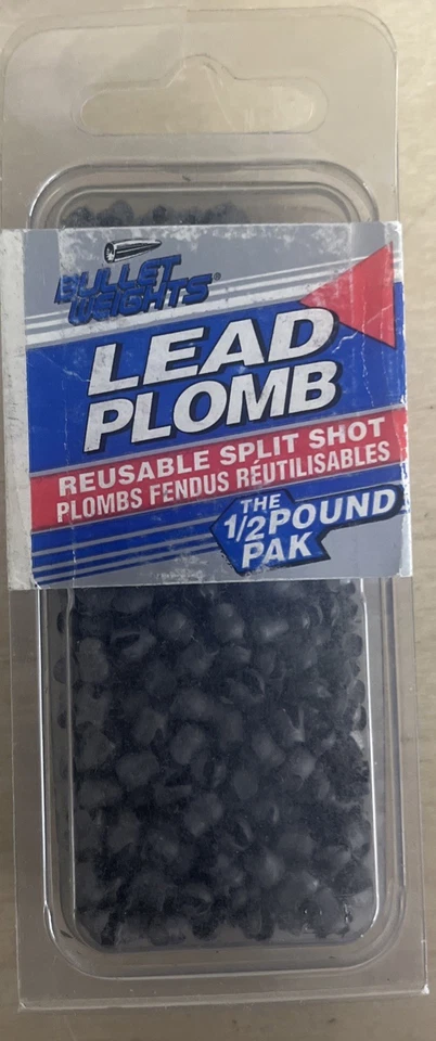 Bullet Weights Reutilizable Tiro Dividido Tamaño BB 1/2 Lb Paquete Nuevo Sellado Foto 1 de 2