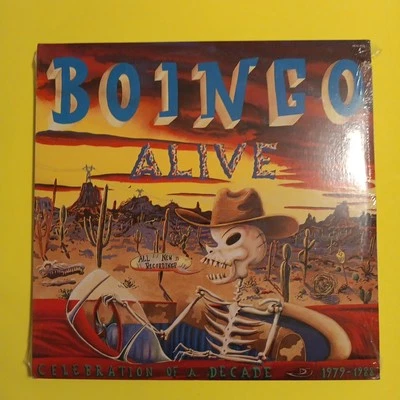Oingo Boingo 2 LP Boingo Alive Celebration Of A Decade MCA2-8030 SEALED VINYL - Image 1 of 4