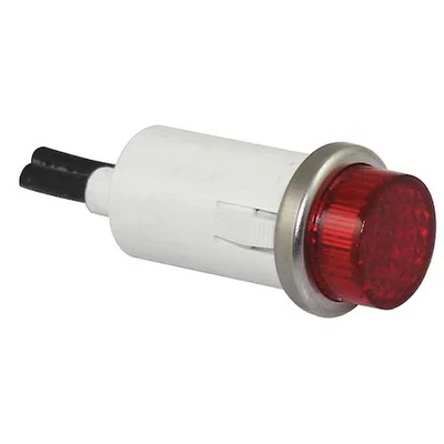 ZORO SELECT Raised Indicator Light, Red, 12V, 20C844