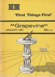 Alcoholics Anonymous AA Grapevine Magazine, January 1981, Volume 37, Number 8 - Picture 1 of 2