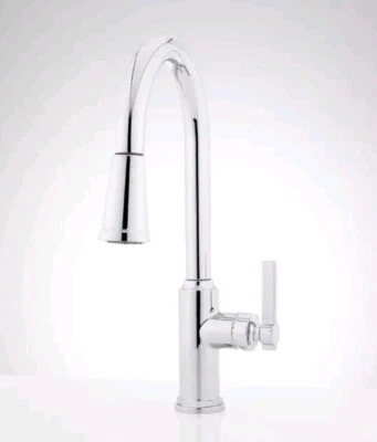Signature Hardware Greyfield Single Handle Pull Down Kitchen Faucet in Chrome - Image 1 of 4