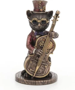 Veronese Design 5 1/4 Zoll groß Steampunk Katze Funky frisch Harz Figur - Bild 1 von 1