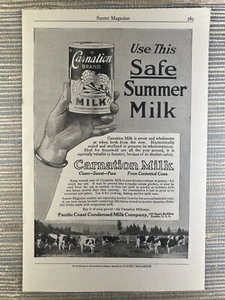 Carnation Brand Condensed Milk Cows Seattle WA 1915 Vintage Print Ad - Picture 1 of 1