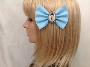 Elvis Presley arco de pelo clip rockabilly pin up chica azul vintage venta retro - Imagen 1 de 1