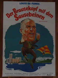 Kinoplakat DER BRAUSEKOPF MIT DEN SAUSEBEINEN Louis de Funes Peltzer - Picture 1 of 1