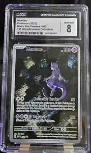 CGC 8 Mewtwo 052 Promo 2023 151 Black Star Promos Pokemon Card - Picture 1 of 2