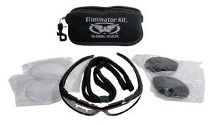 Biker Sunglasses Eliminator Global Vision Foam Pad Replacement Lenses Moto - Picture 1 of 7