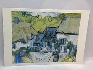 Art Card Vincent Van Gogh Thatched Roofs at Auvers 6x4 L437 - Picture 1 of 2