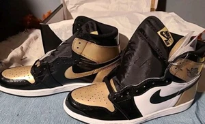 Nike Air Jordan 1 Retro OG NRG High Gold Toe - SIZE 11 - BRAND NEW IN BOX! - Picture 1 of 8