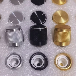 1-10pcs 13mm*13mm Aluminum Knob 6mm Knurled Shaft Potentiometer High Quality - Picture 1 of 4