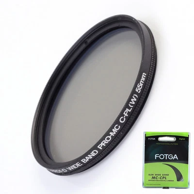 FOTGA 55mm Ultra Slim MC multi-coated Circular Polarizing lens Filter CPL - Image 1 of 4