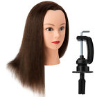 Human Hair Training Mannequin Head for Styling Braid Curly Practice Doll Head