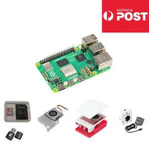 Raspberry Pi 5 4GB/8GB + 64GB SD Card Reader + Cooling Fan + Case - Picture 1 of 5