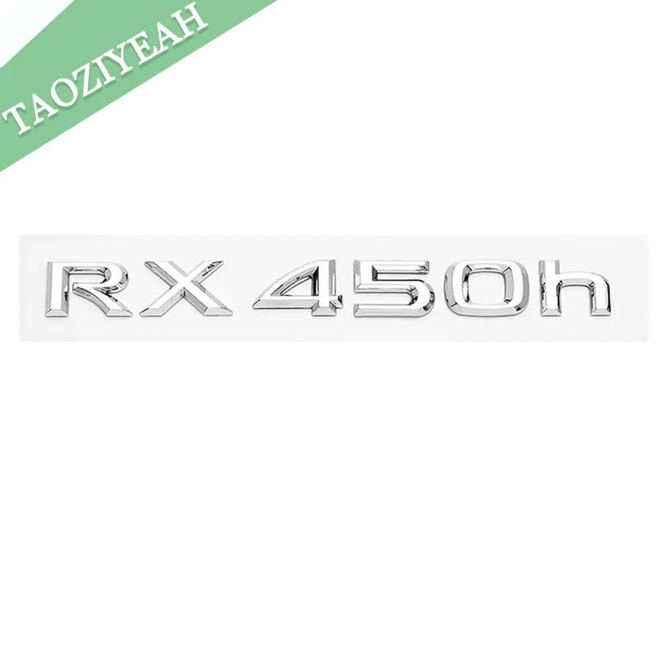 Cromo para F-Sport RX 450h RX450h Letra Insignia Coche Maletero Emblema Reemplazar Pegatina Foto 1 de 1