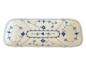 Bing and Grondahl Danish Porcelain Model 378 Blue Fluted Rectangular Platter - Picture 1 of 7