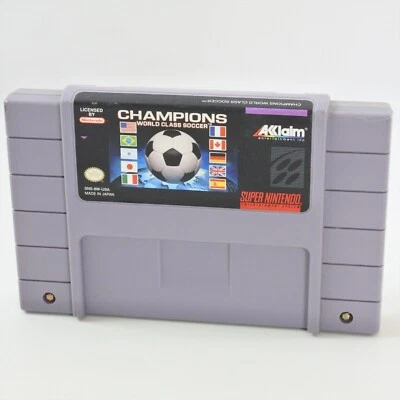 CHAMPIONS WORLD CLASS SOCCER Super Nintendo SNES US Ver. Cartridge Only 2299 sfc - Image 1 of 4