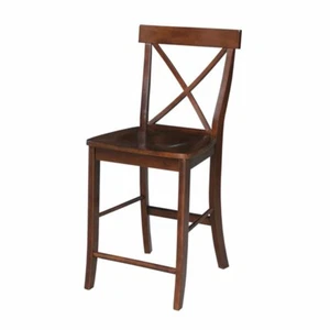 X-Back Counter height Stool - 24" Seat Height - Picture 1 of 2